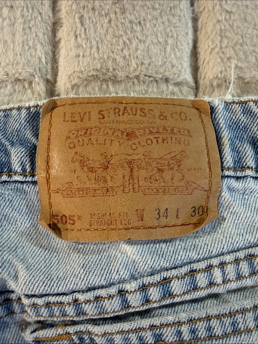 Vintage 1996 Levi’s 505 Straight Leg Jean, 34 x 30